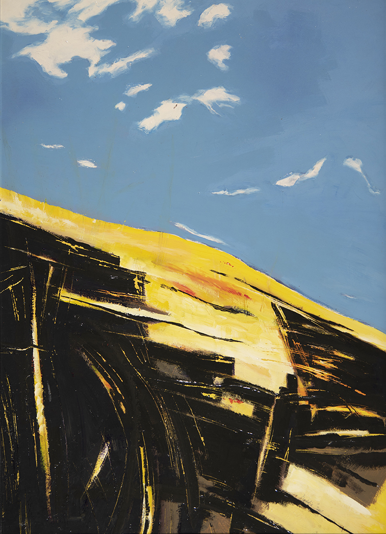 Paolo Bartoli - Astratto - 2001, olio su tela, 100x70 cm, Sede Di Staranzano