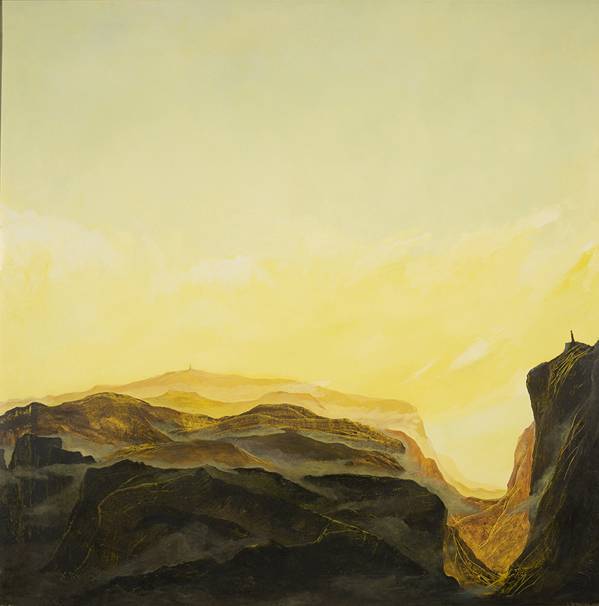 Alessandra Bernardis - Paralleli - 1996, acrilico su tela, 100x100 cm, Sede Di Staranzano